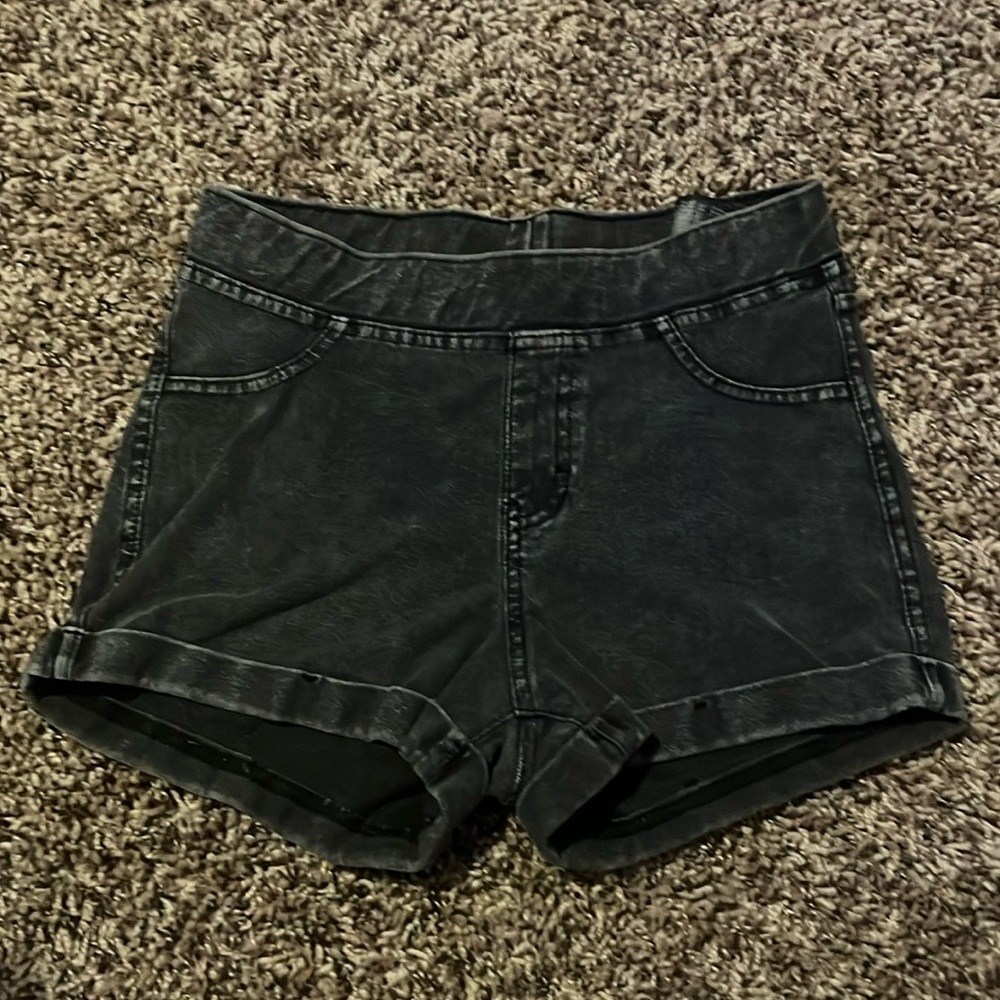 Black Kids Jegging Shorts